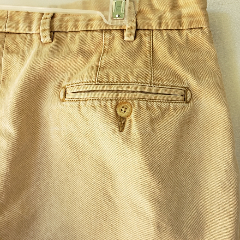 Peter Millar Shorts Mens Size 33 Tan Dad Chino Pima Cotton - Picture 7 of 10